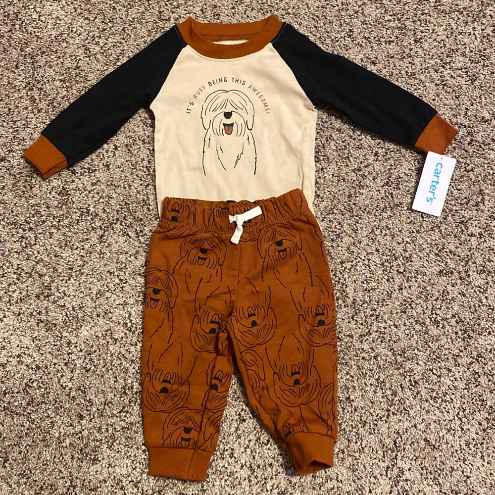 🤎🐶🤎 NWT Carter’s 2 piece Set 🤎🐶🤎